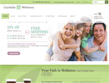 Tablet Screenshot of candidawellness.com